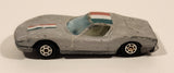 Vintage Yatming No. 1001 Lamborghini Miura Grey Die Cast Toy Car Vehicle