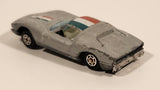 Vintage Yatming No. 1001 Lamborghini Miura Grey Die Cast Toy Car Vehicle