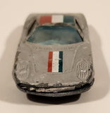 Vintage Yatming No. 1001 Lamborghini Miura Grey Die Cast Toy Car Vehicle
