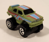 1987 Road Champs BMW M3 Green Micro Mini Die Cast Toy Car Vehicle