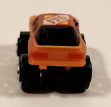 1987 Road Champs Porsche 944 Orange Micro Mini Die Cast Toy Car Vehicle