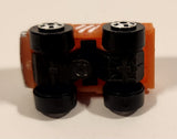 1987 Road Champs Datsun Dragster Pickup Truck Orange Micro Mini Die Cast Toy Car Vehicle