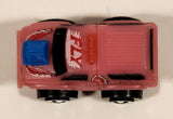 1987 Road Champs Ford Bronco Pink Micro Mini Die Cast Toy Car Vehicle