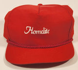 Homelite Red Adjustable Size Trucker Cap Hat
