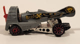 2004 Hot Wheels Wastlanders Dog Fighter Metalflake Grey Die Cast Airplane Style Toy Car Vehicle
