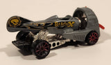 2004 Hot Wheels Wastlanders Dog Fighter Metalflake Grey Die Cast Airplane Style Toy Car Vehicle