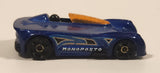 2015 Hot Wheels Monoposto Blue Die Cast Toy Car Vehicle
