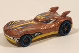 2014 Hot Wheels HW City Medieval Rides Howlin' Heat Metalflake Copper Die Cast Toy Car Vehicle