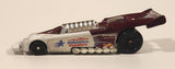 2000 McDonald's Hot Wheels Del Worsham Funny Car Current Maroon and White Die Cast Toy Race Car Vehicle