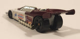 2000 McDonald's Hot Wheels Del Worsham Funny Car Current Maroon and White Die Cast Toy Race Car Vehicle