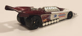 2000 McDonald's Hot Wheels Del Worsham Funny Car Current Maroon and White Die Cast Toy Race Car Vehicle
