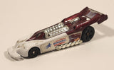 2000 McDonald's Hot Wheels Del Worsham Funny Car Current Maroon and White Die Cast Toy Race Car Vehicle