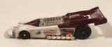 2000 McDonald's Hot Wheels Del Worsham Funny Car Current Maroon and White Die Cast Toy Race Car Vehicle