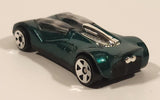 1999 Hot Wheels McDonald's Double Cross Metalflake Dark Green Die Cast Toy Car Vehicle