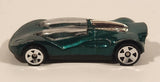 1999 Hot Wheels McDonald's Double Cross Metalflake Dark Green Die Cast Toy Car Vehicle
