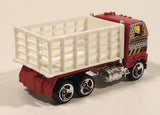 1998 Hot Wheels Rad Rigs Ford Stake Bed Truck Red Die Cast Toy Car Vehicle
