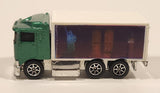 1995 Hot Wheels Photo Finish Hiway Hauler Semi Truck Rig Green Die Cast Toy Car Vehicle