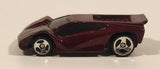 1999 Hot Wheels McDonald's Maximizer Dark Red Die Cast Toy Car Vehicle