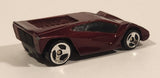 1999 Hot Wheels McDonald's Maximizer Dark Red Die Cast Toy Car Vehicle