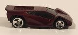 1999 Hot Wheels McDonald's Maximizer Dark Red Die Cast Toy Car Vehicle