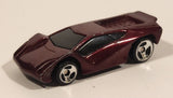 1999 Hot Wheels McDonald's Maximizer Dark Red Die Cast Toy Car Vehicle