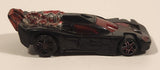 2008 McDonald's Spinebuster Black Pullback Plastic Die Cast Toy Car Vehicle