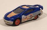 1999 Hot Wheels McDonald's Future NASCAR Blue Die Cast Toy Car Vehicle