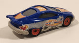 1999 Hot Wheels McDonald's Future NASCAR Blue Die Cast Toy Car Vehicle