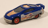 1999 Hot Wheels McDonald's Future NASCAR Blue Die Cast Toy Car Vehicle