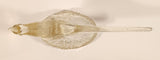 Vintage K.R. Haley Ring Neck Pheasant Bird 11 1/2" Clear Art Glass Sculpture