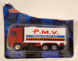 Toy Galaxy Yatming No. 2300 DAF 95 Series P.M.V. Cold Meat Co. Refrigeration Truck Red Die Cast Toy Truck Vehicle New in Partial Package