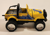 SS-1103-4 Jeep Roader Outter QUJI 220 Yellow Pull Back Die Cast Toy Car Vehicle with Opening Doors and Hood