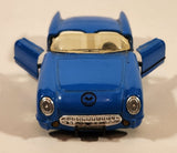 SS409 1956 Chevrolet Corvette Convertible Blue Pull Back Die Cast Toy Car Vehicle with Opening Doors