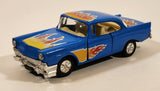 SS407 1956 Chevy Chevrolet Bel Air Blue Pull Back Die Cast Toy Car Vehicle with Opening Doors