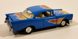 SS407 1956 Chevy Chevrolet Bel Air Blue Pull Back Die Cast Toy Car Vehicle with Opening Doors