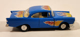 SS407 1956 Chevy Chevrolet Bel Air Blue Pull Back Die Cast Toy Car Vehicle with Opening Doors