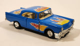 SS407 1956 Chevy Chevrolet Bel Air Blue Pull Back Die Cast Toy Car Vehicle with Opening Doors