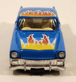 SS407 1956 Chevy Chevrolet Bel Air Blue Pull Back Die Cast Toy Car Vehicle with Opening Doors