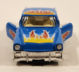 SS407 1956 Chevy Chevrolet Bel Air Blue Pull Back Die Cast Toy Car Vehicle with Opening Doors
