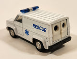 Unknown Brand No. 8710 Rescue Ambulance Van White Pull Back 1:38 Scale Die Cast Toy Car Vehicle