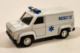 Unknown Brand No. 8710 Rescue Ambulance Van White Pull Back 1:38 Scale Die Cast Toy Car Vehicle