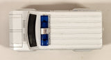 Unknown Brand No. 8710 Rescue Ambulance Van White Pull Back 1:38 Scale Die Cast Toy Car Vehicle