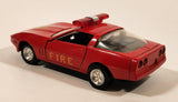Unknown Brand No. 8306 Corvette Fire Red Pull Back 1:43 Scale Die Cast Toy Car Vehicle