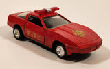 Unknown Brand No. 8306 Corvette Fire Red Pull Back 1:43 Scale Die Cast Toy Car Vehicle