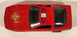 Unknown Brand No. 8306 Corvette Fire Red Pull Back 1:43 Scale Die Cast Toy Car Vehicle