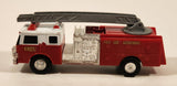 ERTL Fire Ladder Truck Red Die Cast Toy Car Vehicle
