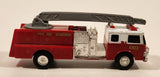 ERTL Fire Ladder Truck Red Die Cast Toy Car Vehicle