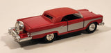 Unknown Brand No. 8801 1959 Ford Galaxie Red Pull Back Die Cast Toy Car Vehicle with Opening Doors
