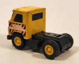 Vintage Buddy L Construction Semi Truck Yellow Pressed Steel Die Cast Toy Car Vehicle