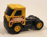 Vintage Buddy L Construction Semi Truck Yellow Pressed Steel Die Cast Toy Car Vehicle